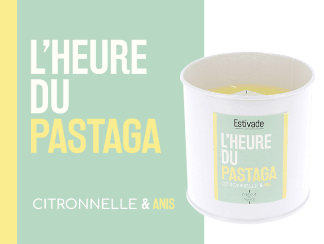 bougie dans pot à la citronnelle et à l'anis