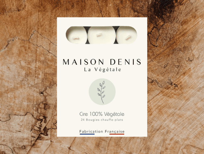 Collection MAISON DENIS La Végétale Bougies Chauffe plats